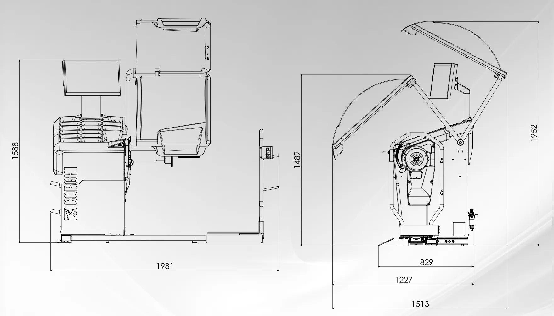 ET1680 TruckLine 외형 치수
